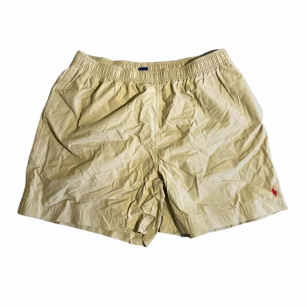 Polo Sport Ralph Lauren Swim Shorts XL Khaki Yellow Beach Trunks